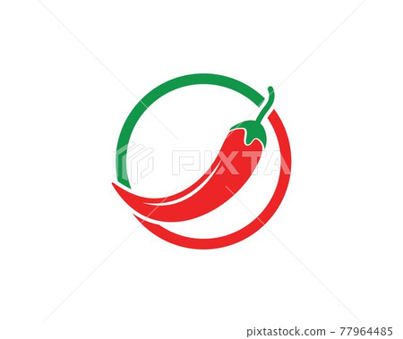 Chili logo icon vector illustration design Chili logo icon vector illustration design 77964485