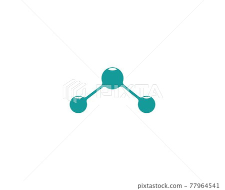 molecule logo vector illustration design 77964541