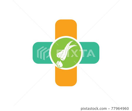 aloevera logo icon vector illustration design 77964960