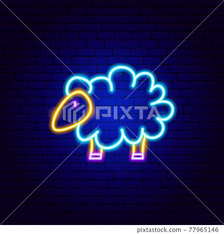 Sheep Neon Sign 77965146