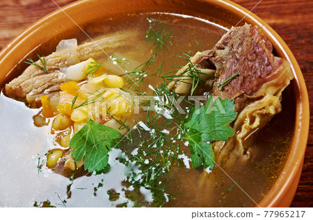 Pea soup with beef ribs Pea soup with beef ribs 77965217
