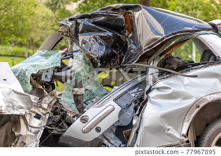 Crushed Car Crushed Car 77967895