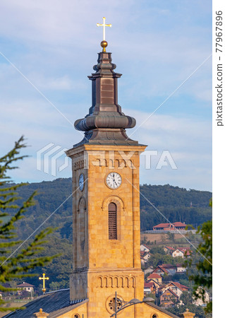 Church Tower Clock Church Tower Clock 77967896