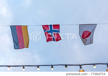 Germany Norway Japan Flags Germany Norway Japan Flags 77968754