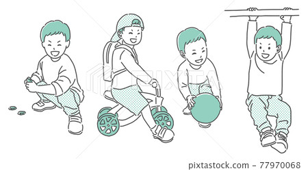 baby boy, boy, vector 77970068