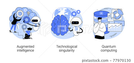 Innovative information technology abstract concept vector illustrations. 77970130