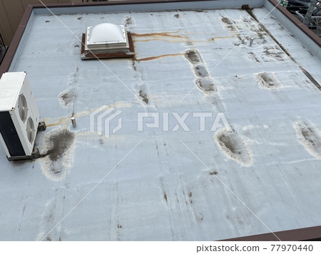 Ventilation buffer sheet for urethane waterproofing work on the roofs of condominiums and buildings 77970440