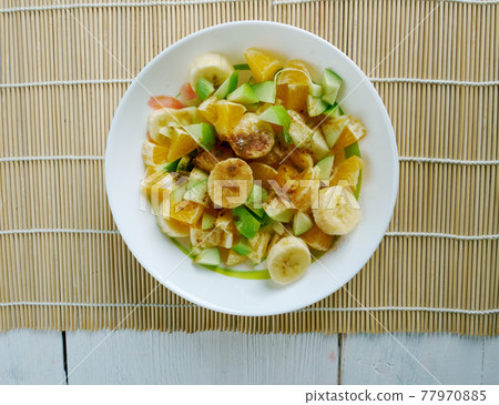 African fruit salad 77970885