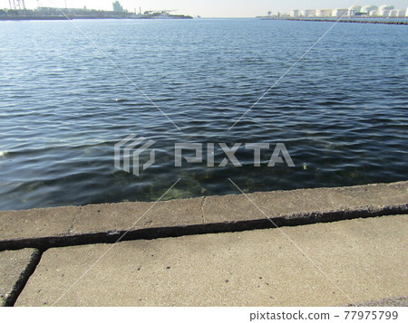 Scenery of port town Scenery of port town 77975799