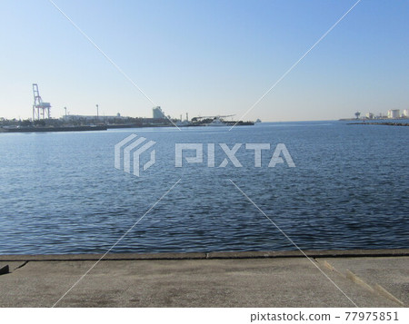 Scenery of port town Scenery of port town 77975851