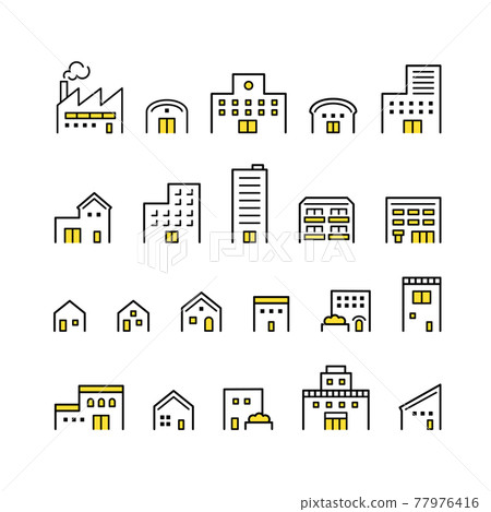 Building icon set 77976416