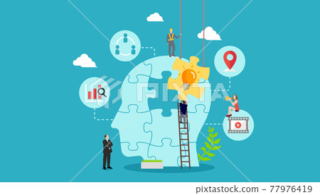 Business / Idea / Inspiration / Inspiration / IT Concept Vector Banner Illustration 77976419