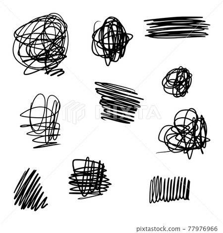 doodle sketchy pen and scrible isolated on white background .vector illustration doodle sketchy pen and scrible isolated on white background .vector illustration 77976966