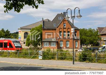 View of one of the central streets in the center of Goslar in Germany View of one of the central streets in the center of Goslar in Germany 77977997