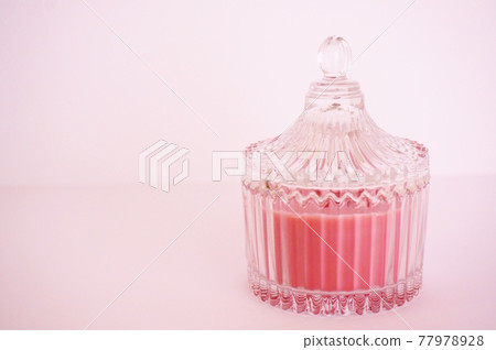 透明玻璃容器和蓋子 香薰蠟燭 77978928