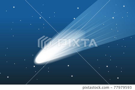 Asteroid falling in outer space - Stock Illustration [77979593] - PIXTA