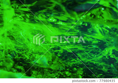 Abstract green crystal texture as the background. 77980435