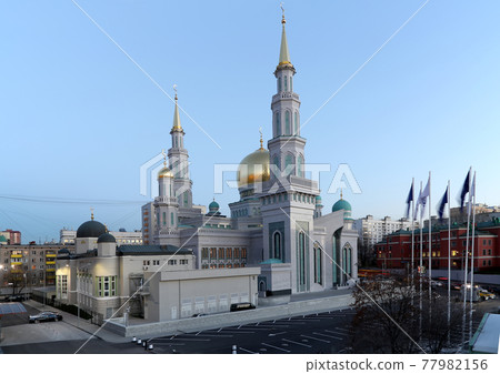 Moscow Cathedral Mosque, Russia -- the main mosque in Moscow, new landmark Moscow Cathedral Mosque, Russia -- the main mosque in Moscow, new landmark 77982156