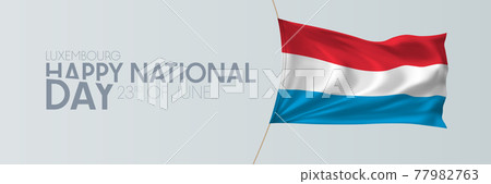 Luxembourg national day vector banner, greeting card. Luxembourg national day vector banner, greeting card. 77982763