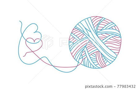 Clew with two hearts. 77983432