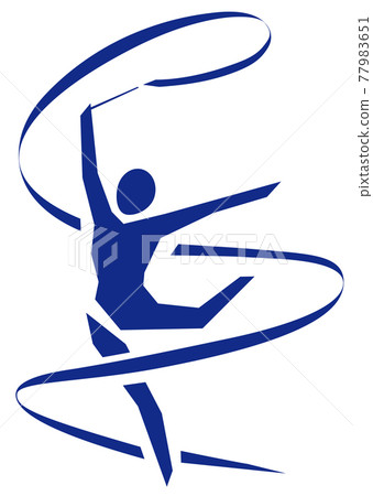 Rhythmic gymnastics ribbon 77983651