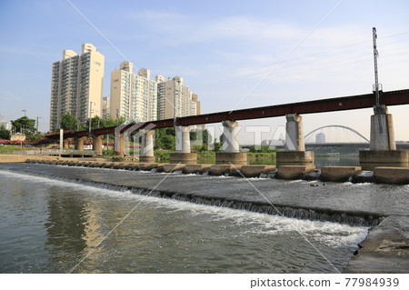 Weightlifting. Pier. Bridge. Arch. Rose. Road 77984939
