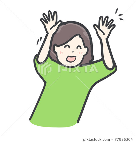 一個女人給高五的插圖 一個女人給高五的插圖 77986304