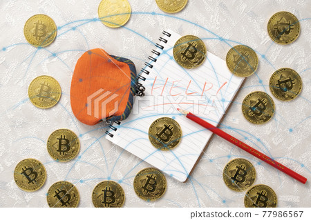 Image of virtual currency Bitcoin Image of virtual currency Bitcoin 77986567