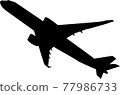 Take off A350-900 (silhouette) 77986733