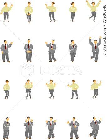 Faceless-Pose Business Person 77986948