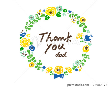 可愛的父親節感謝六月 手繪插畫素材 插圖素材 圖庫