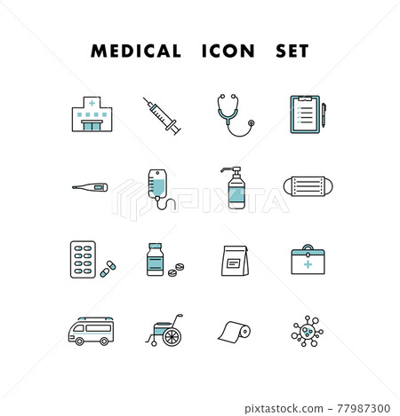 醫療圖標集 77987300