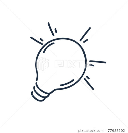 Idea light bulb illustration 77988202