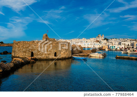 Picturesque Naousa town on Paros island, Greece Picturesque Naousa town on Paros island, Greece 77988464