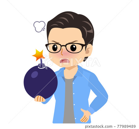 A refreshing young man with glasses A refreshing young man with glasses 77989489