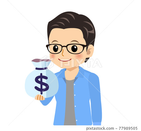 一個清爽的戴眼鏡的年輕人 77989505