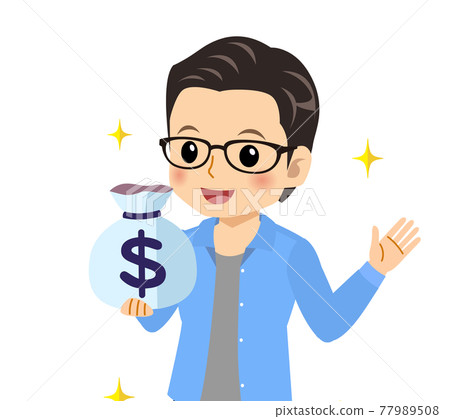 一個清爽的戴眼鏡的年輕人 77989508