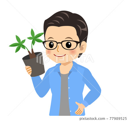 A refreshing young man with glasses A refreshing young man with glasses 77989525