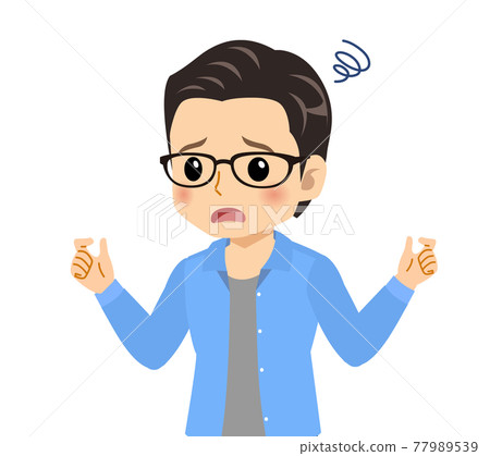 A refreshing young man with glasses A refreshing young man with glasses 77989539
