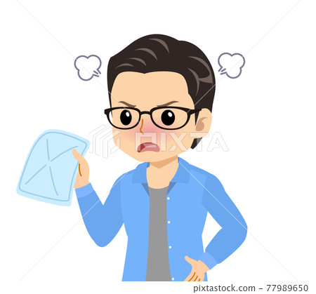 A refreshing young man with glasses A refreshing young man with glasses 77989650