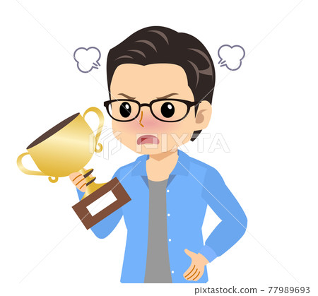 一個清爽的戴眼鏡的年輕人 77989693