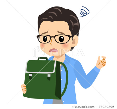一個清爽的戴眼鏡的年輕人 一個清爽的戴眼鏡的年輕人 77989896