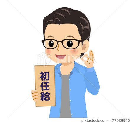 A refreshing young man with glasses A refreshing young man with glasses 77989940