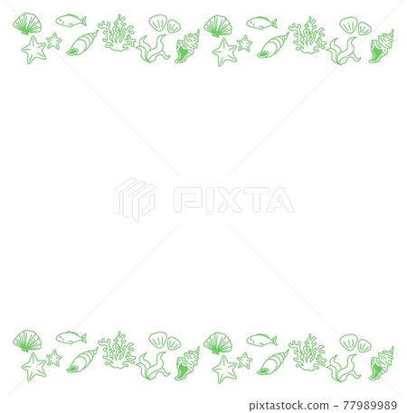 Sea item green 01 frame Sea item green 01 frame 77989989