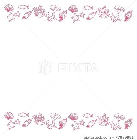 Sea item pink 01 frame Sea item pink 01 frame 77989991