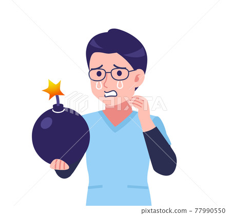 Young nurse man with glasses Young nurse man with glasses 77990550