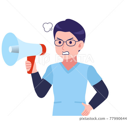 戴眼鏡的年輕護士人 77990644