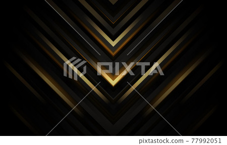 Abstract black and gold luxury geometric background 77992051