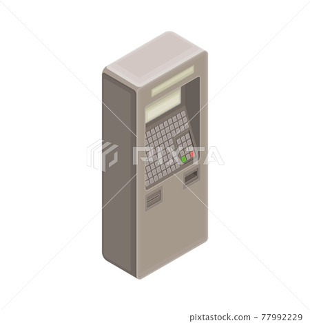Ticket Vending Machine in Metro or Subway... - Stock Illustration ...