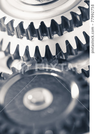 engine gear wheels, industrial background engine gear wheels, industrial background 77992758